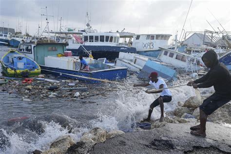 Caribbean Islands Prepare For The Worst From Hurricane Beryl.